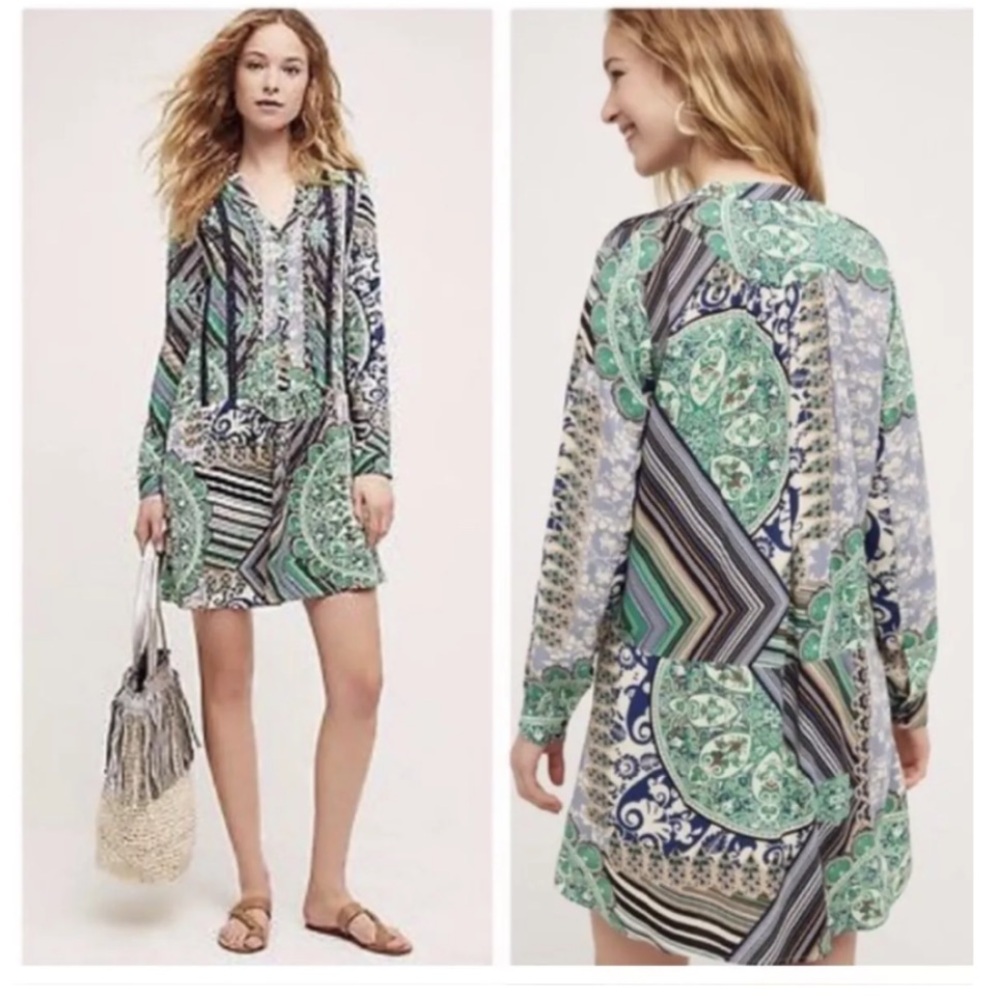 Anthropologie TINY Caviana Paisley Shirt Dress - Picture 2 of 13
